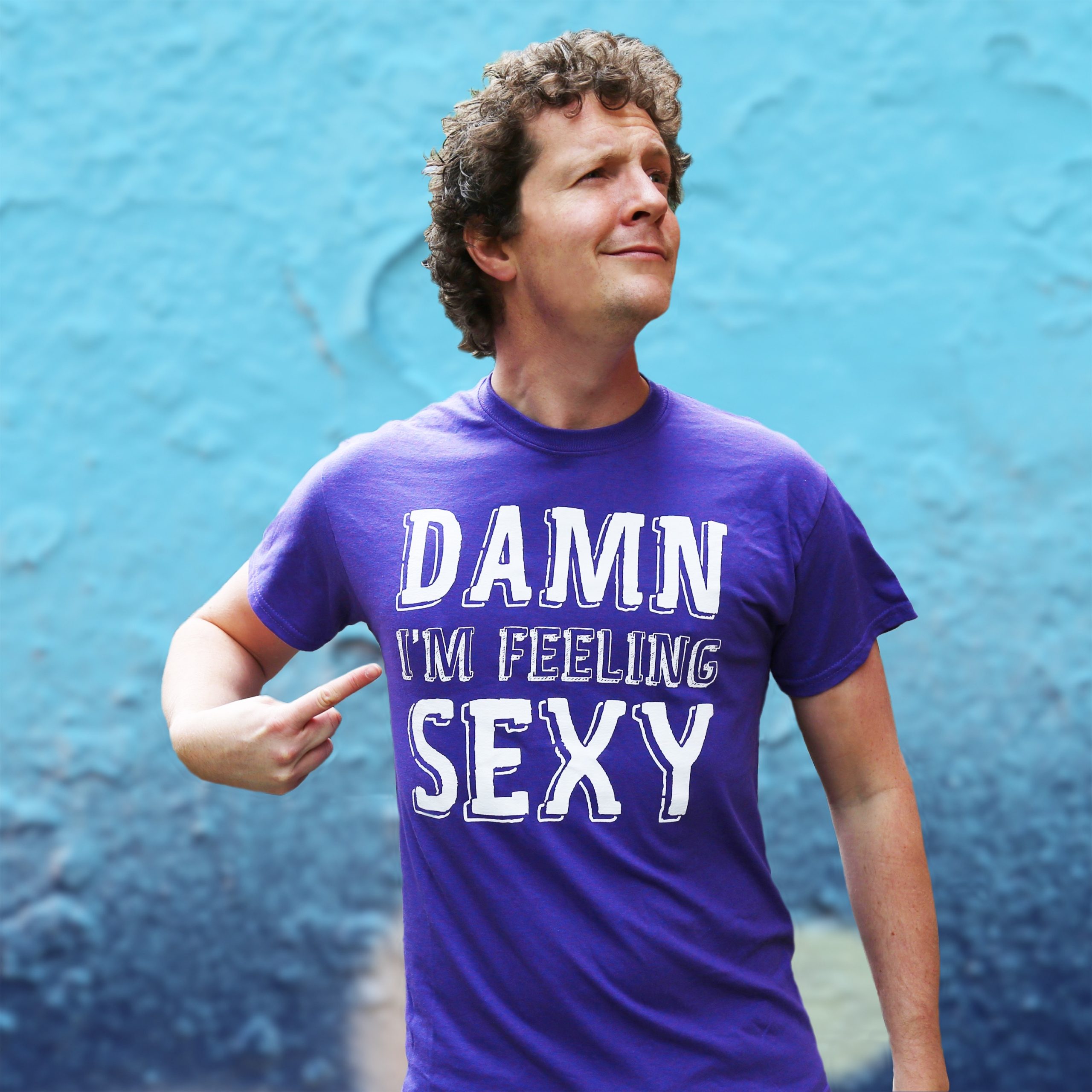 The Noise Next Doors “damn Im Feeling Sexy” T Shirt Purple And White The Noise Next Door